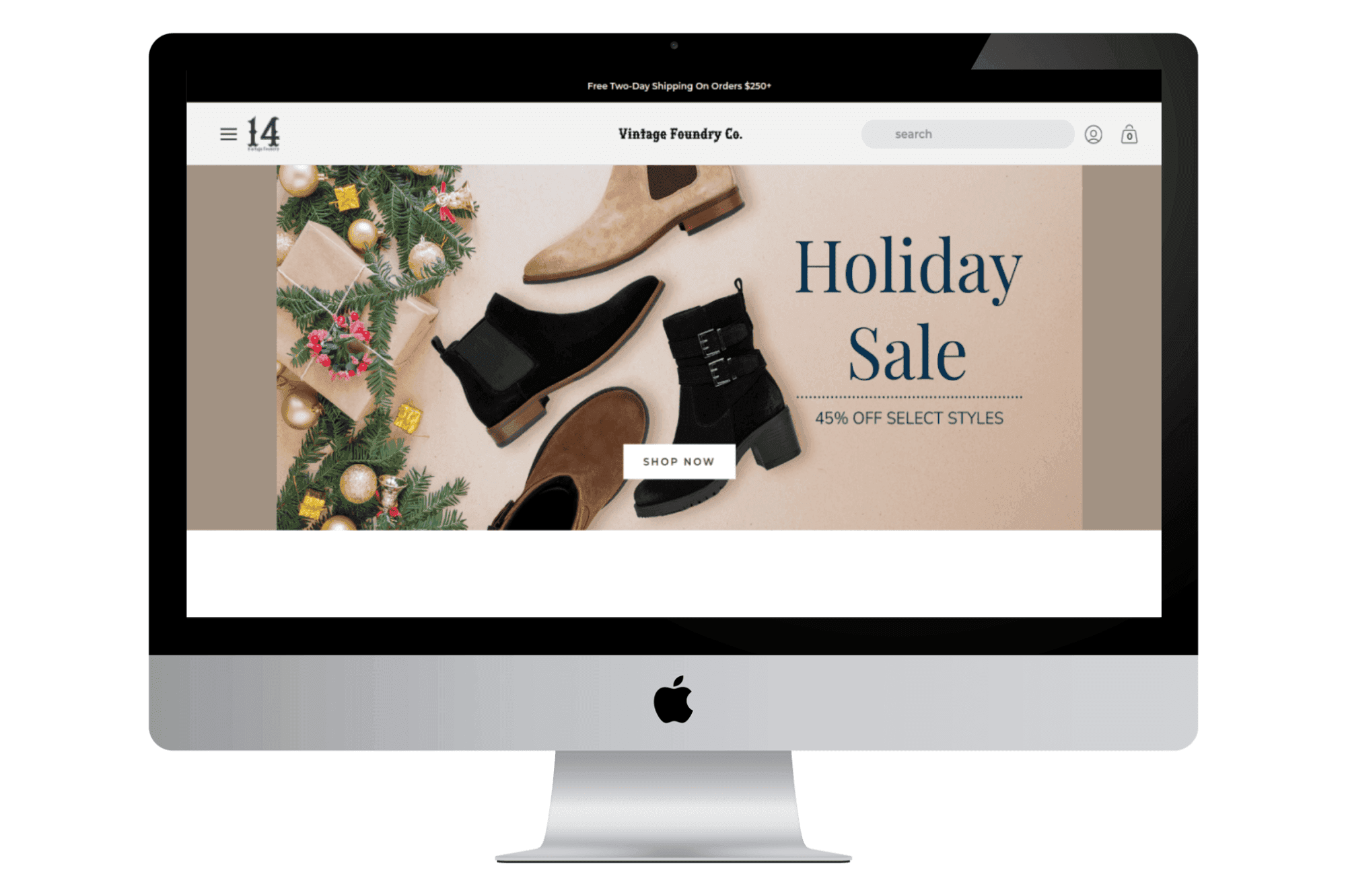 VINTAGE FOUNDRY CO — Shopify Design, CRO & Speed project by Themetrek